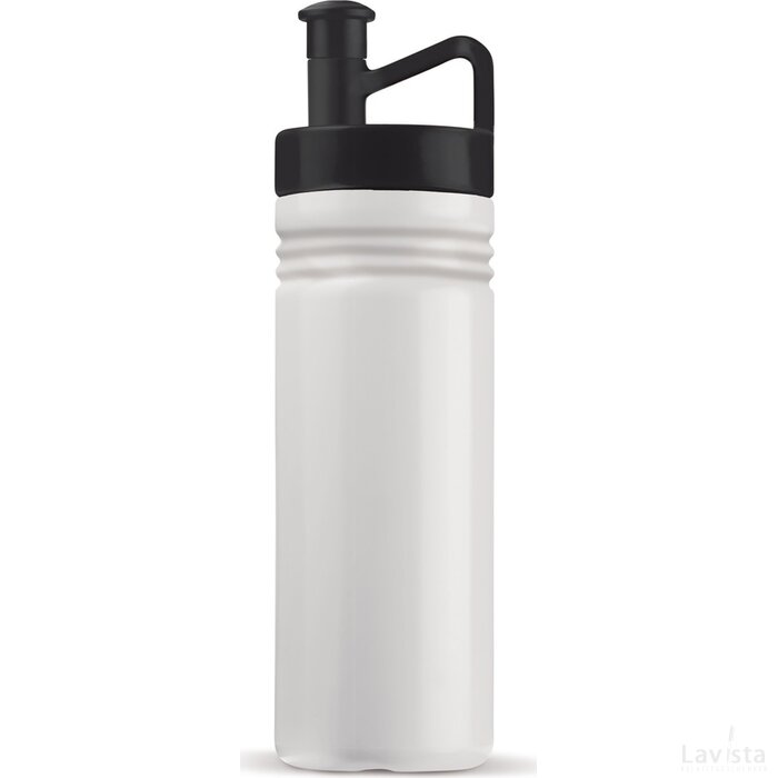 Sportbidon ergonomisch 500ml wit / zwart