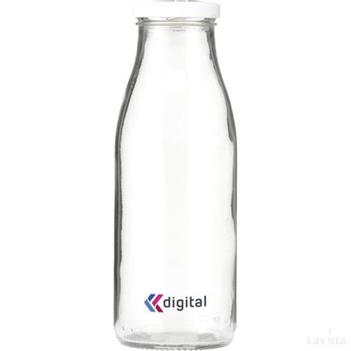 Glassy Bottle Drinkfles Wit