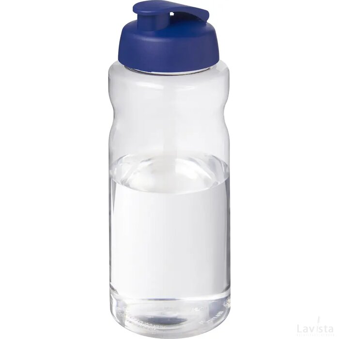 H2O Active® Big Base 1 l drinkfles met klapdeksel Blauw