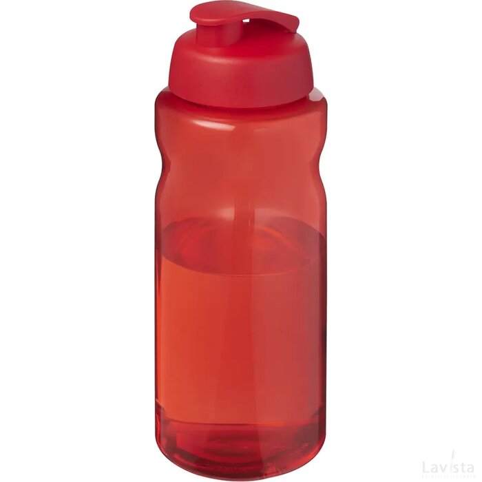 H2O Active® Eco Big Base 1 l drinkfles met klapdeksel Rood/Rood